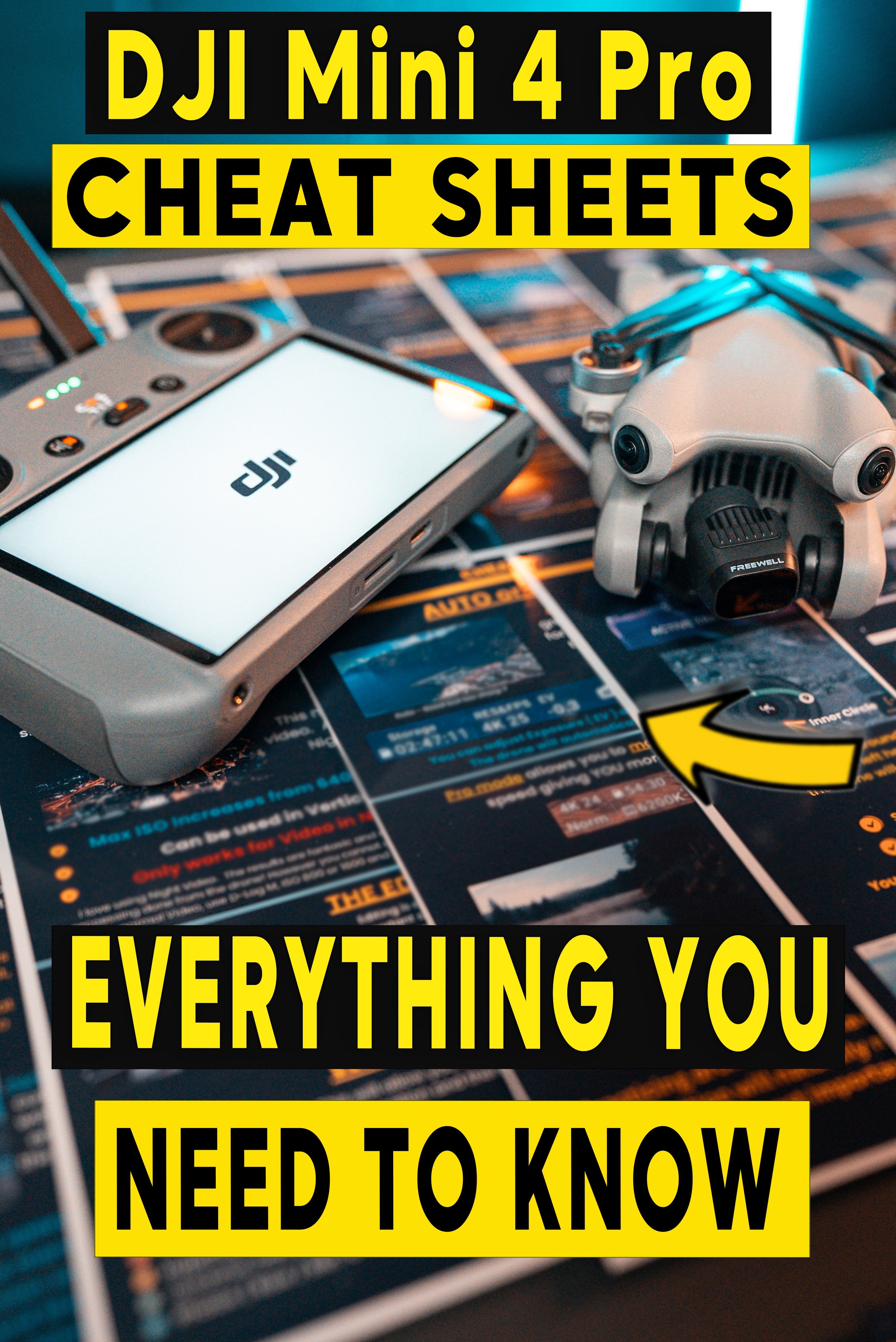 DJI Drone Cheat Sheets FLY APP SETTINGS DMProVisuals