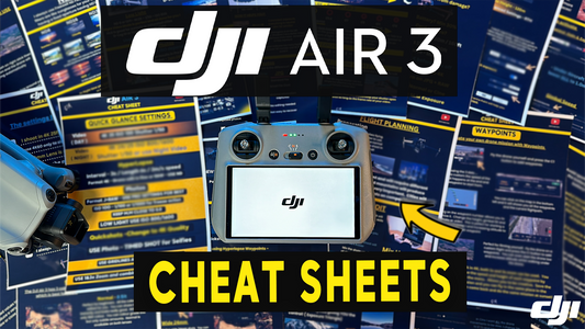 DJI Air 3 CHEAT SHEETS - FLY APP SETTINGS