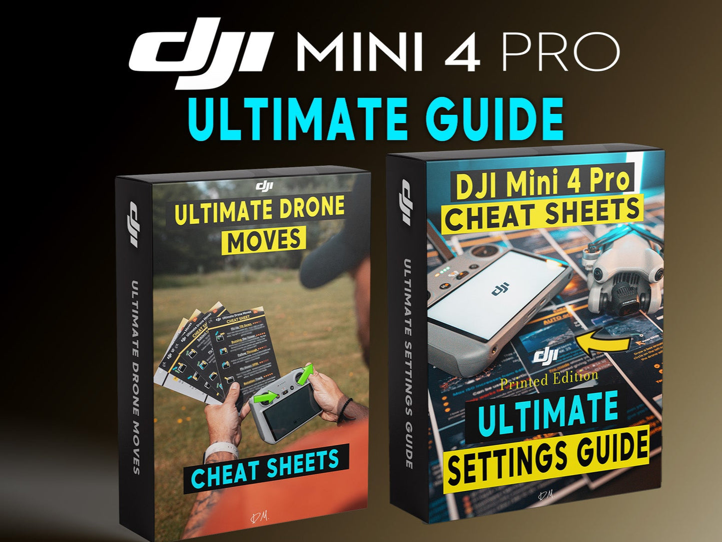 DJI Mini 4 Pro ULTIMATE CHEAT SHEETS - FLY APP SETTINGS BOOK