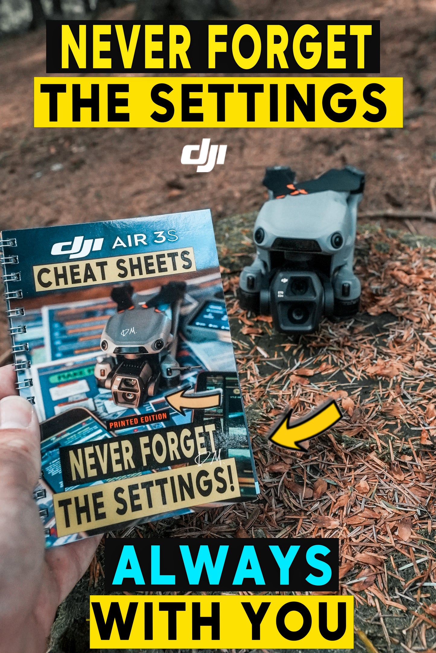DJI AIR 3S ULTIMATE CHEAT SHEET SETTINGS BOOK