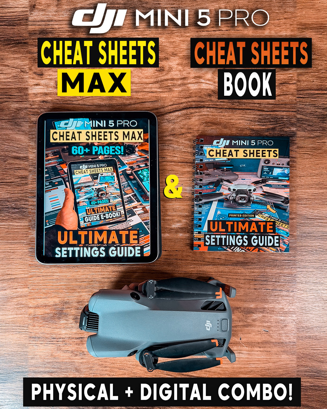 DJI Mini 5 Pro CHEAT SHEETS MAX - E-BOOK