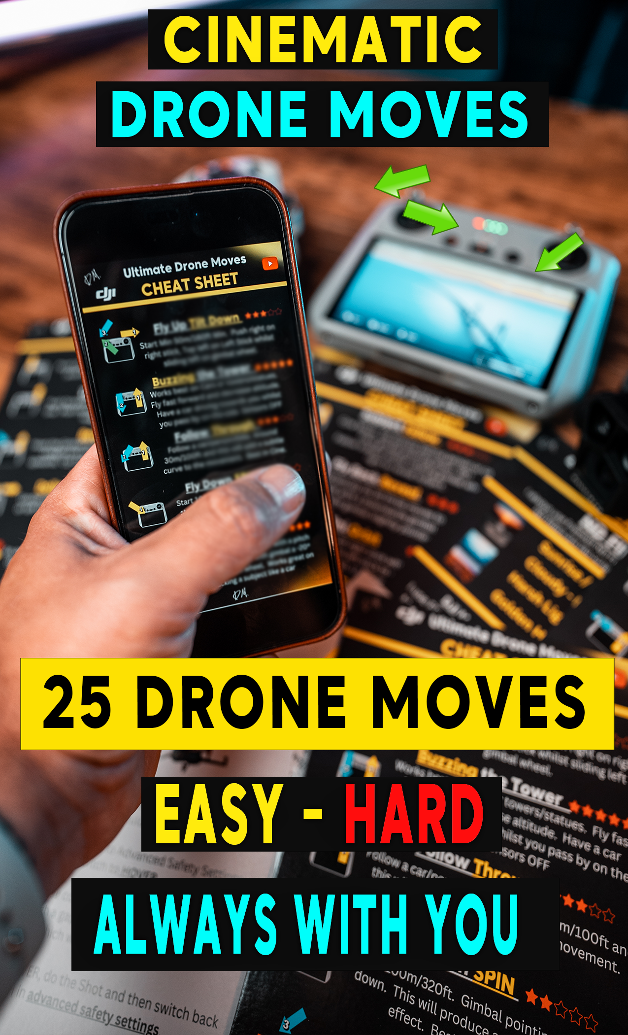 DJI CHEAT SHEETS - ULTIMATE DRONE MOVES