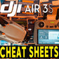 DJI Air 3S CHEAT SHEETS - FLY APP SETTINGS