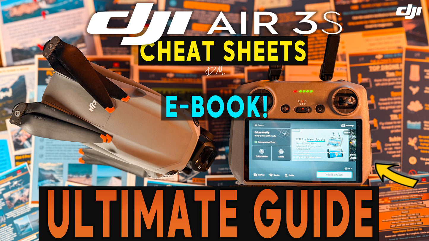 DJI Air 3S Ultimate Cheat Sheet EBOOK