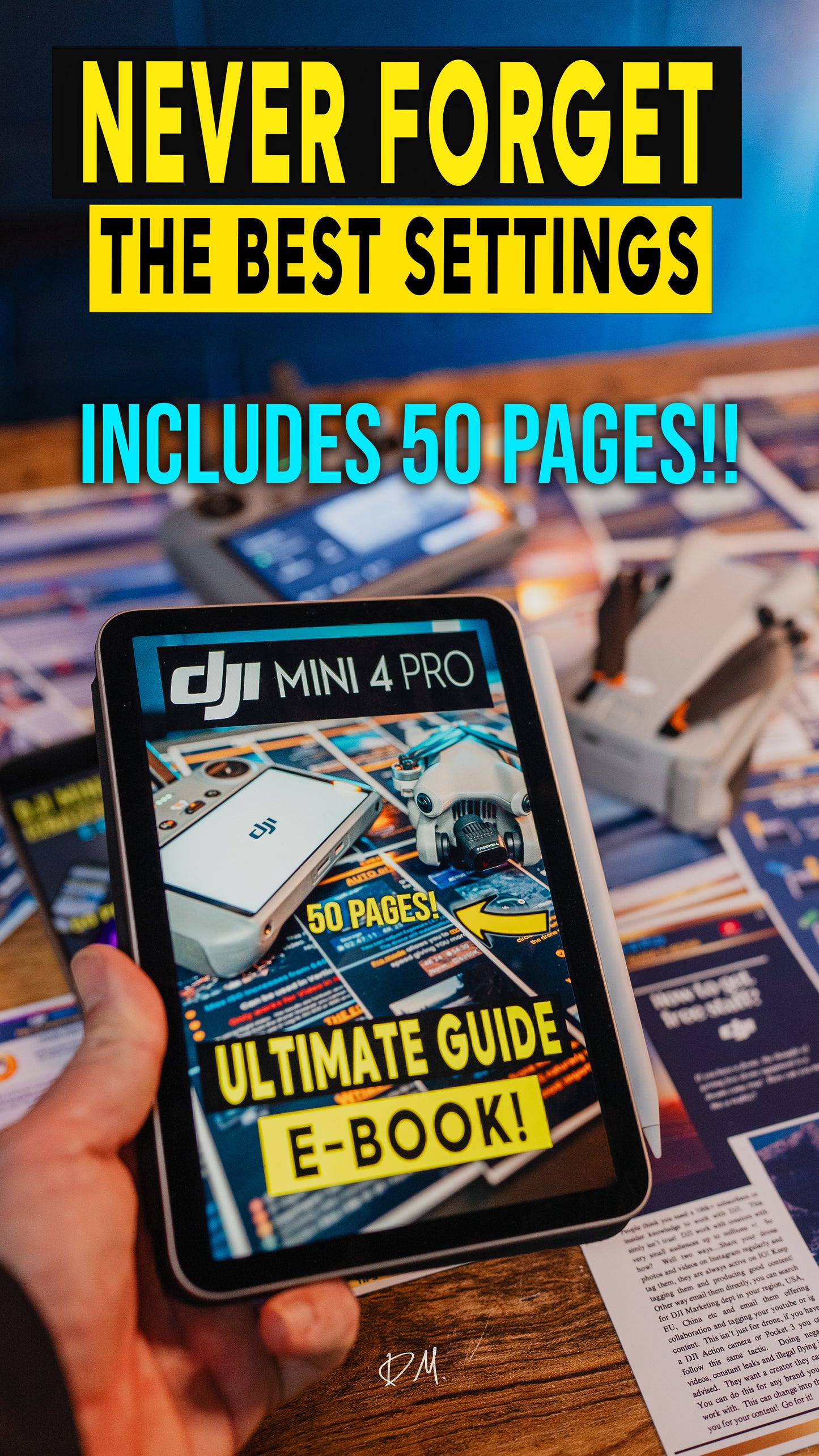 DJI Mini 4 Pro ULTIMATE CHEAT SHEETS E-BOOK