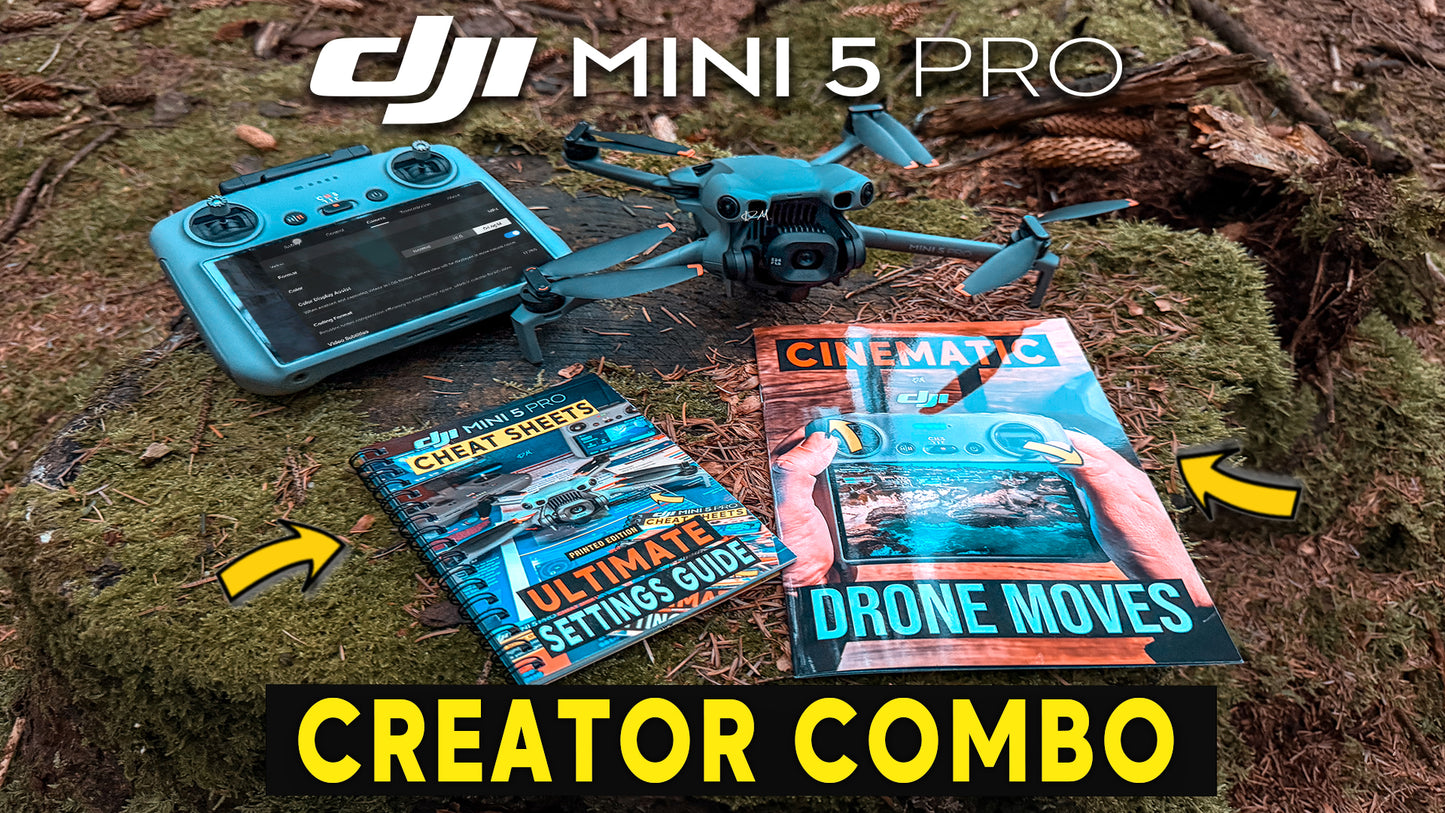 DJI MINI 5 PRO - ULTIMATE CHEAT SHEET SETTINGS BOOK