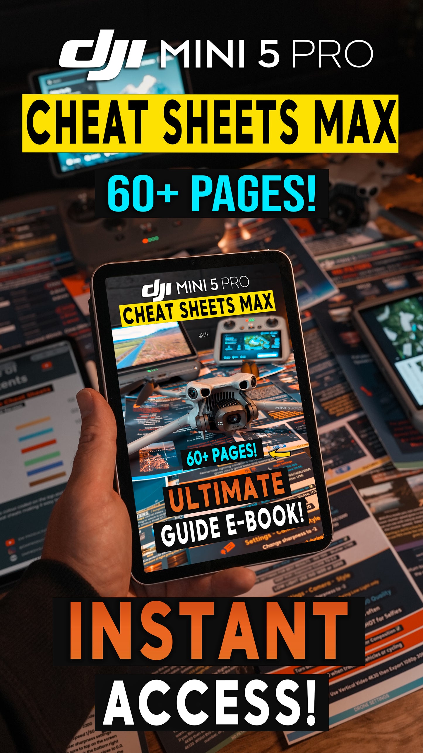 DJI Mini 5 Pro Book + Cheat Sheet Max Combo