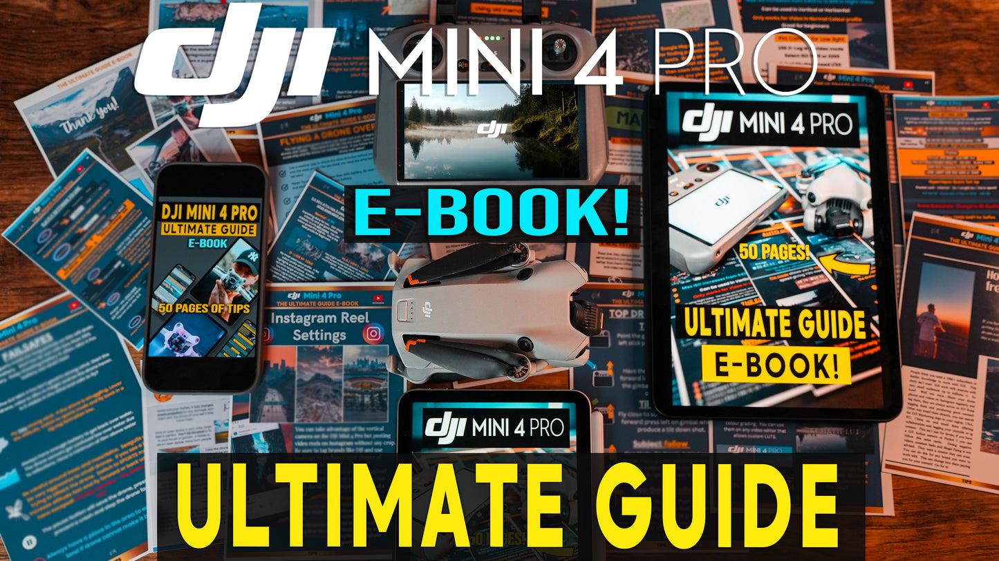 DJI Mini 4 Pro ULTIMATE CHEAT SHEETS E-BOOK