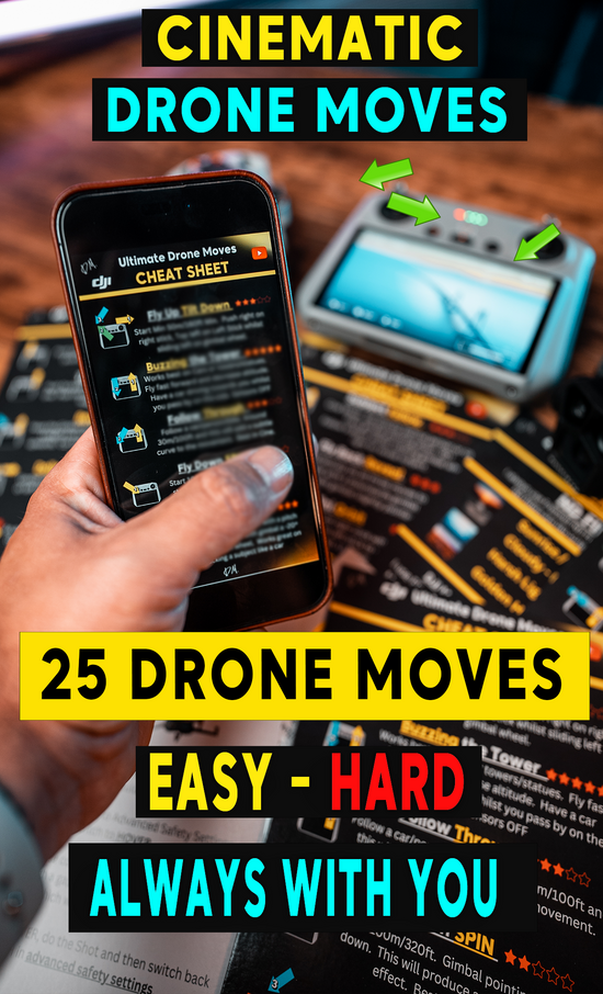 DJI CHEAT SHEETS ULTIMATE DRONE MOVES DMProVisuals