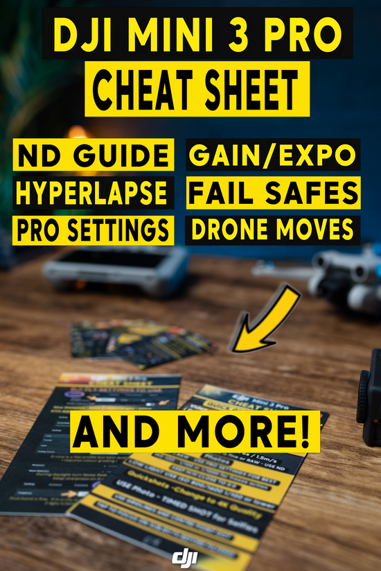 Dji Mini 3 Pro Cheat Sheets Fly App Settings Dmprovisuals 3370