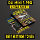 DJI Mini 3 Pro CHEAT SHEETS - FLY APP Settings